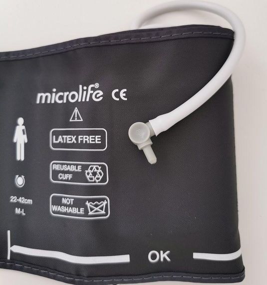 Манжета оригинал Microlife 22-42см + коннектор для автомат. и полуавтомат. тонометров с одной трубкой серая | Зображення 3