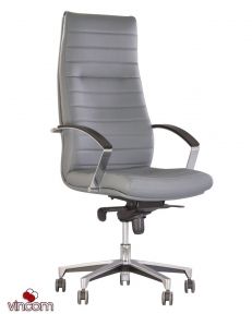 Кресло Новый Стиль IRIS steel chrome (Кожа Люкс LE)