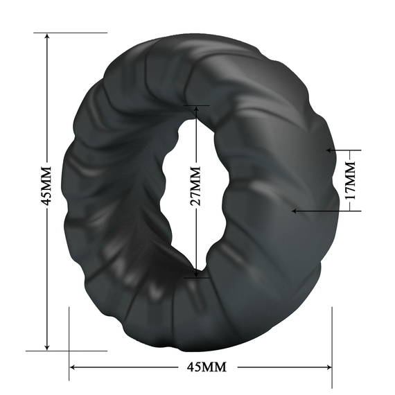 Эрекционное кольцо Crazy Bull №1 - JERIKO super soft silicone, BI-210359 sexstyle | Зображення 5