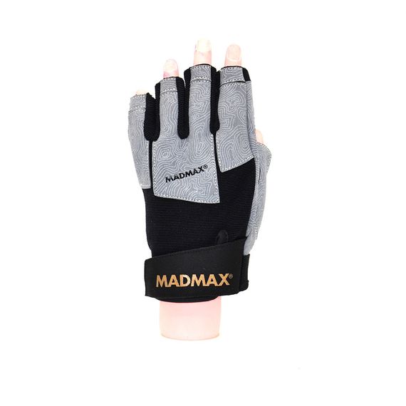 Рукавички для фітнесу MadMax MFG-871 Damasteel Grey/Black S | Зображення 1