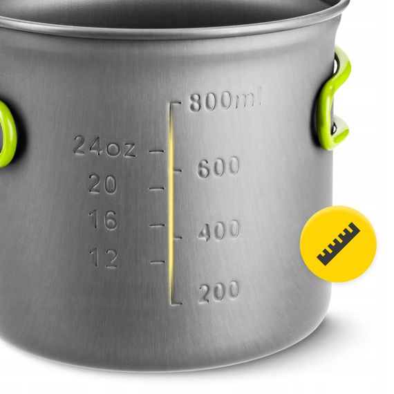 Набір посуду для кемпінгу Mountain Goat складний 5 шт 1.2 л Grey (P-5907739316813) | Зображення 1