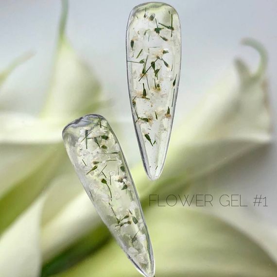 Гель с сухоцветами Crooz Flower Gel №1 (прозрачный) 5 мл