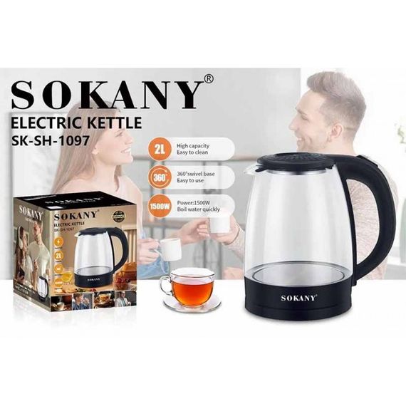 Електрочайник з закаленим склом XPRO SK-SH-1097 (46328-SK-SH-1097_289) | Зображення 3
