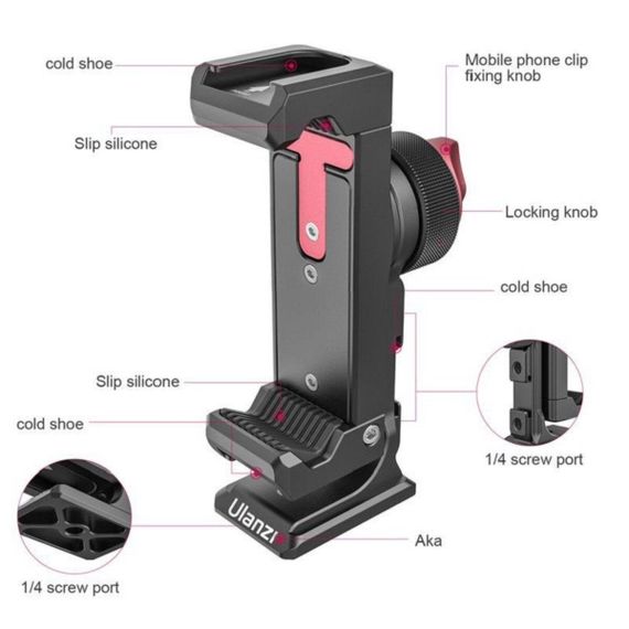Тримач для телефону Ulanzi Vijim Metal Phone Clip (UV-2476 ST-27) | Зображення 4