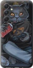 Чехол на Samsung Galaxy A54 A546E gamer cat из силикона FCh_033314