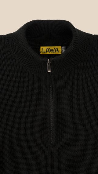 Джемпер однотонний чоловічий LAWA MBC02388 S Чорний shop (2888000018687) | Зображення 1