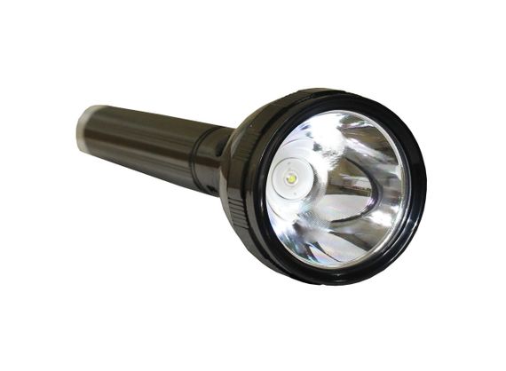 Фонарик аккумуляторный ручной LED FL6 3+2W 6500K 3/4H 300L bat: 3.7V 2.4A Black Ny95001245