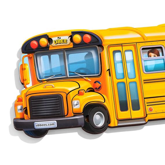 Дерев'яний пазл-вкладиш "Шкільний автобус" (ПСД270) PSD270 | Зображення 5