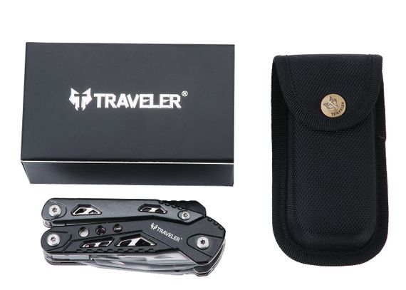 Багатофункціональний ніж (Мультитул) Traveler (60шт/ящ) MQ-034 Black | Зображення 2