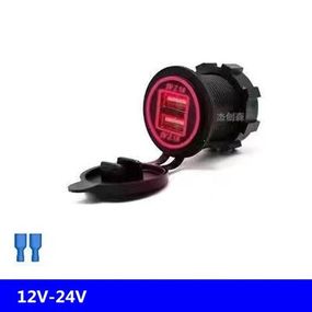 Врезная USB зарядка в машину QC 2.1 USB 12-24в