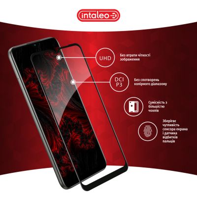 Стекло защитное Intaleo Full Glue RealMe C25 Black (1283126518522) | Зображення 3