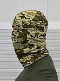 Балаклава мужская тактическая подшлемник  пиксель