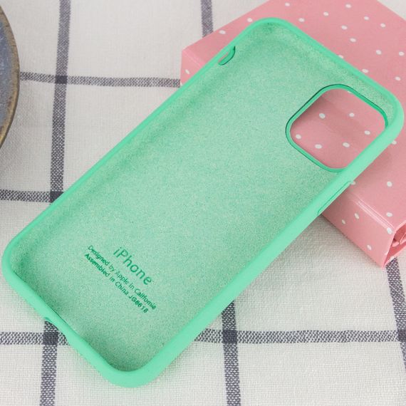 Чохол Silicone Case Full Protective (AA) для Apple iPhone 11 Pro Max (6.5") Зелений/Spearmint | Зображення 2