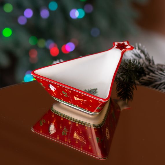 Салатница в форме елки 14.5×12 см новогодняя HP-SD-3 | Зображення 6