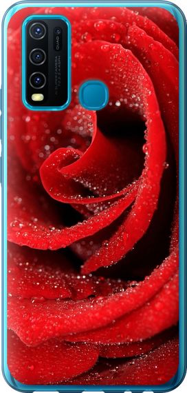 Чехол на Vivo Y30 Красная роза "529u-2154-17620"