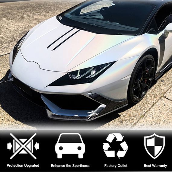Накладка на передний бампер Lip V1 (Dry Carbon) для Lamborghini Huracan 2014- гг | Зображення 3