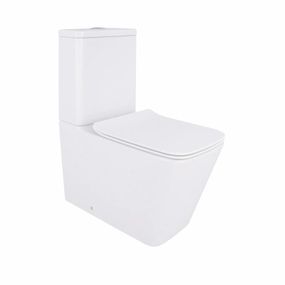 Унитаз-компакт Qtap Crow Eco безободковый с седалием Soft-close QTCRO27W48750