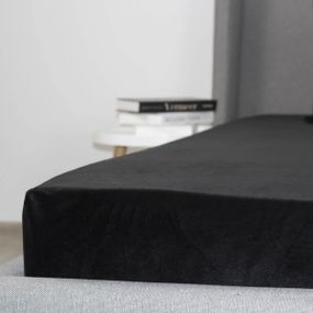 Простынь на резинке двуспальное ТЕП VELOUR 2-04824_34659 180х200 см черная