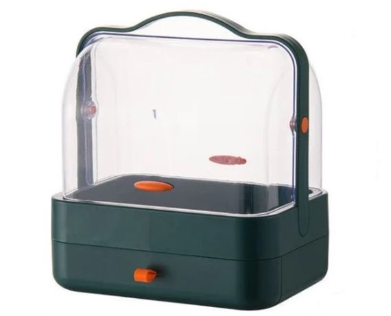 Органайзер для косметики настільний XPRO Single Drawer YM206 2 секції Зелений (MER-14968_546) | Зображення 4