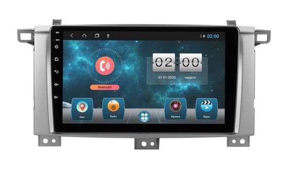 Штатний головний пристрій Soundbox SBM-9422 DSP для Toyota LC100 2003-2008 кондиціонер.
