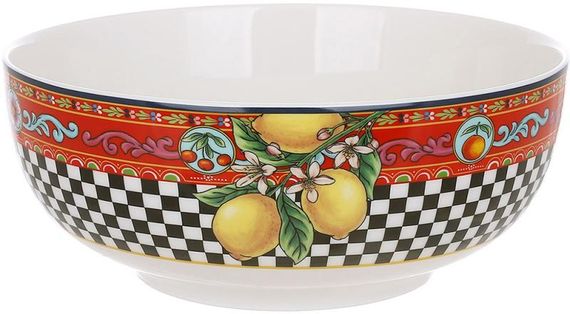 Салатник порцеляновий Sicilia "Limoni" 1600мл (Лимони)