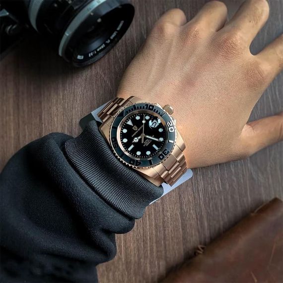 Чоловічий годинник Pagani Design PD-1651 Gold-Black | Зображення 8