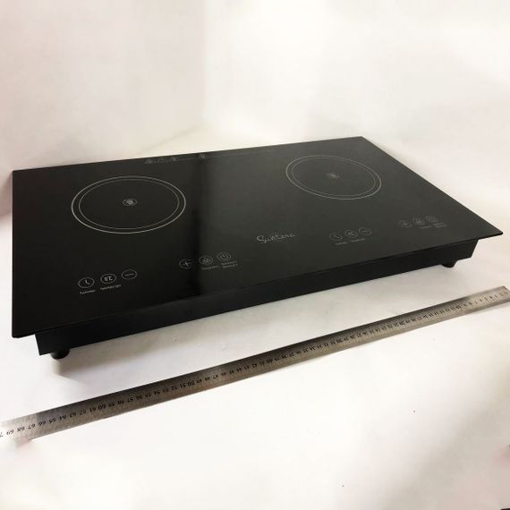 Електроплита велика індукційна на 2 конфорки Suntera ICD-2202 2200 Вт, Електроплита настільна від мережі | Зображення 2