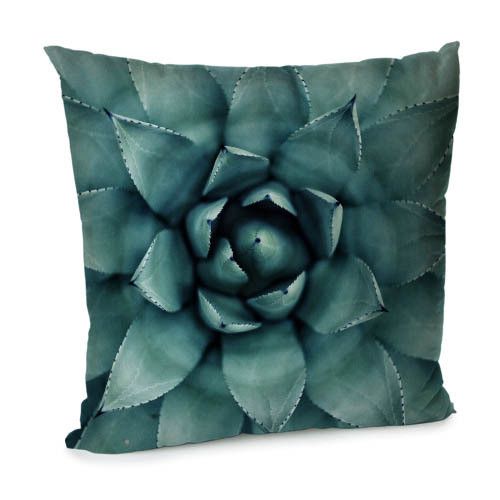 Подушка диванная с бархата Сукуленты 45x45 см (45BP_URB038)