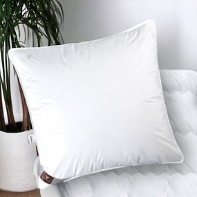 Подушка Super Soft Premium IDEIA 70х70 см два чехла с молнией аналог лебяжьего пуха (8-11638)