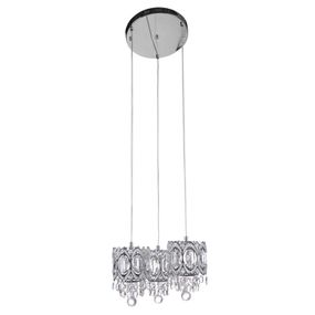 Люстра подвесная хрустальная LED 21W NW CH (BR-01455S/3)