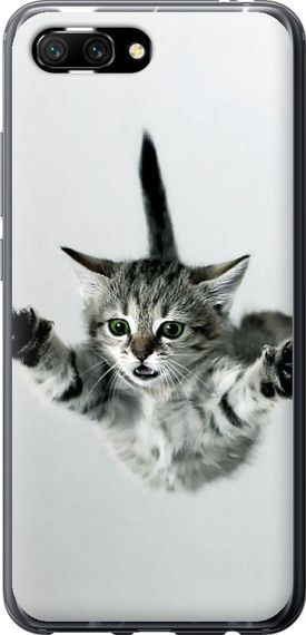 Чехол на Huawei Honor 10 Летящий котёнок "2322u-1496-17620"