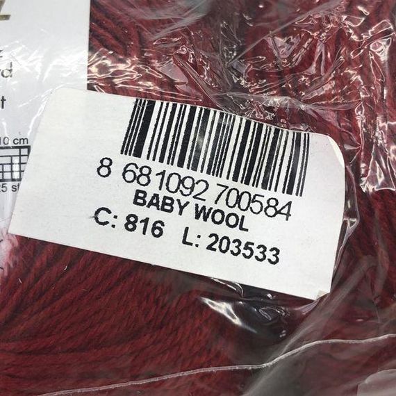 Пряжа Gazzal – Baby Wool колір 816 | Зображення 2
