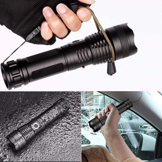 Потужний тактичний ліхтар USB 1500Lm до 1200 м ZOOM XPRO BLX71-P90 (234566288_270) | Зображення 6