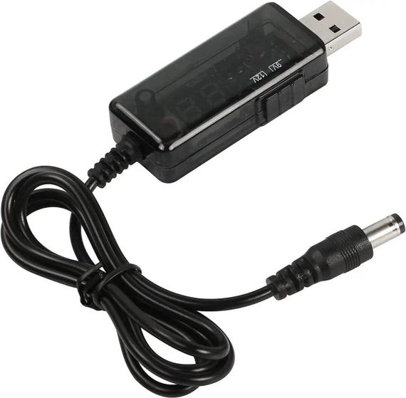 Шнур-адаптер-преобразователь для роутера USB-DC 5v to 9v/12v (1m) (USBDC59512) | Зображення 1