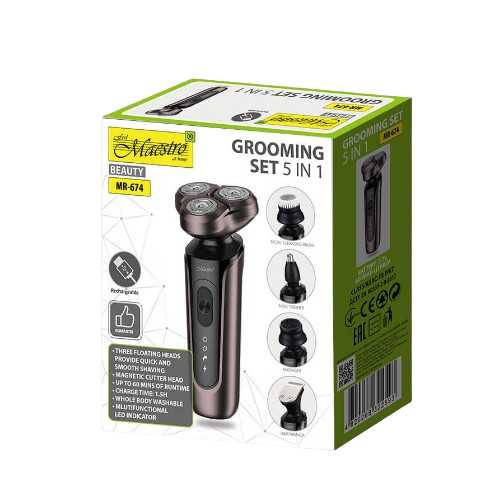 MR-674 Набір для підстригання волосся 5 в 1 Maestro | Зображення 2