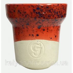 Чаша для кальяна GrynBowls Accent Glaze Красная с синим