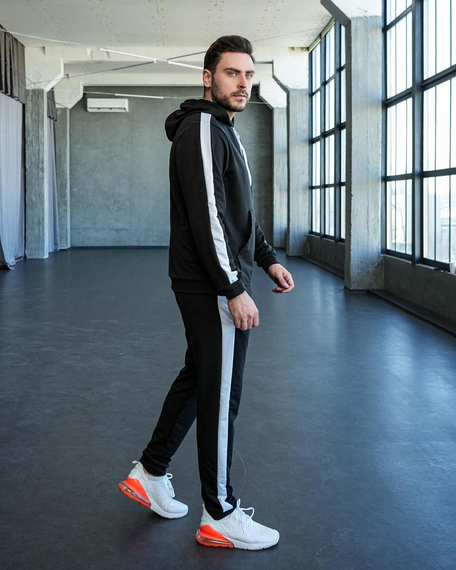 Костюм Лампас весна черно-белый S M | Зображення 1