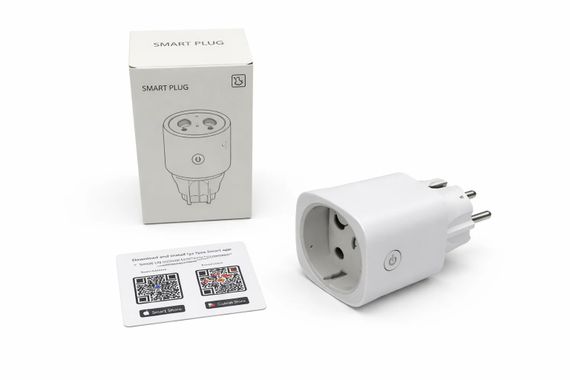 Розумна розетка Smart WiFi • Wi-Fi розетка для розумного дому з дистанційним керуванням через смартфон, таймером і контролем побутових приладів