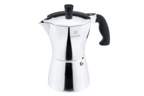 Кофеварка гейзерная алюминиевая Vinzer Moka Aroma 89390, 450 мл (на 9 чашек), для дома и офиса