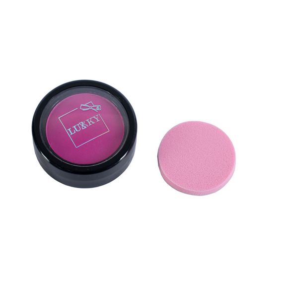 Детские пудровые мелки для волос T11917 со спонжем, розовый