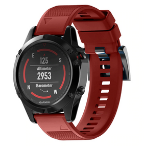 Силіконовий ремінець Primo для годинника Garmin Fenix 3 / 3HR / Fenix 5X / 6X - Red