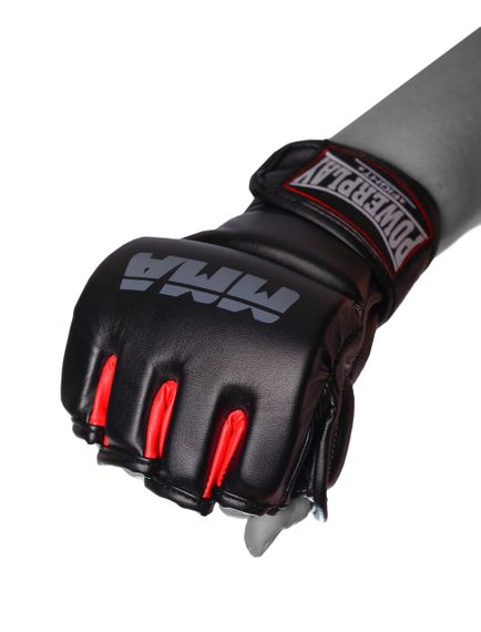 Рукавиці для MMA PowerPlay 3053 Чорно-Червоні S/M | Зображення 1