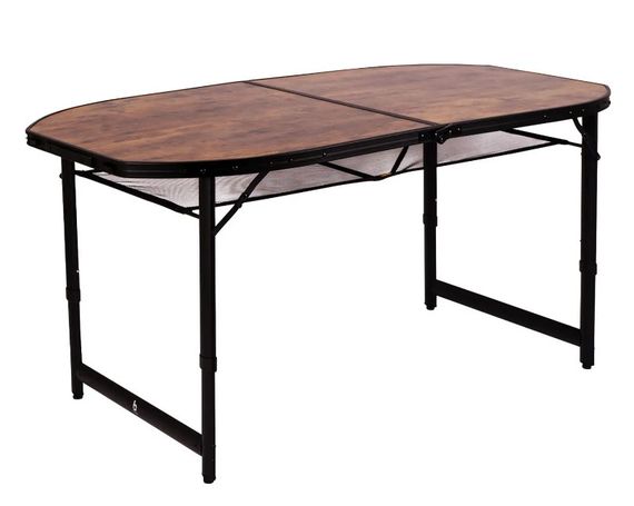 Стіл Bo-Camp Woodbine Oval 150x80 cm Black/Wood look (1404230) (DAS301532)