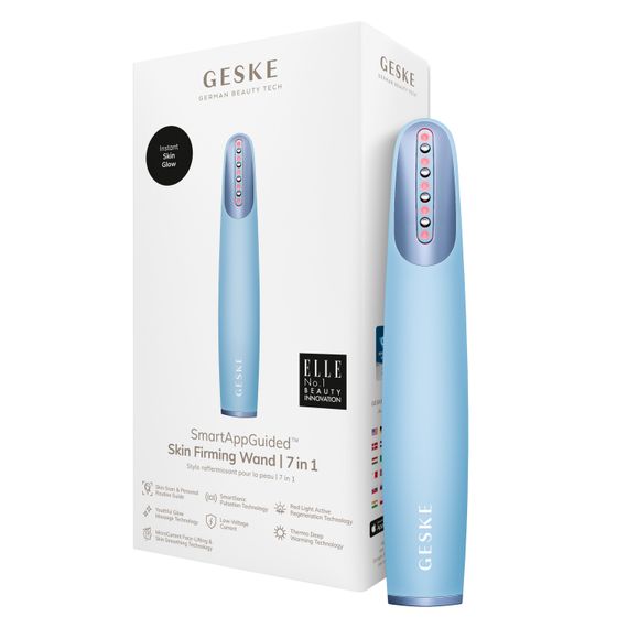 Устройство для укрепления и тонизации кожи лица GESKE Skin Firming Wand 7в1 starlight, Голубой