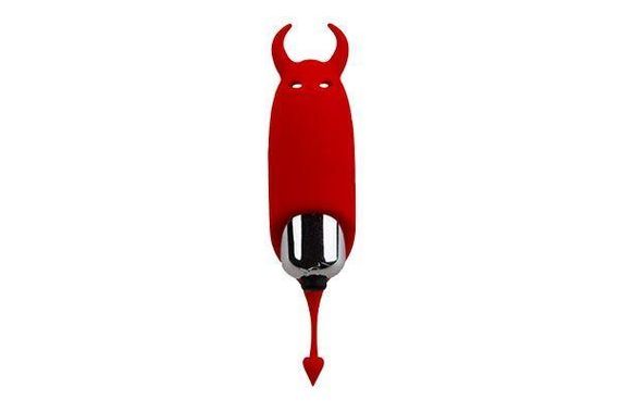 Віброкуля Adrien Lastic Pocket Vibe Devol з хвостиком і ріжками Sex Aura