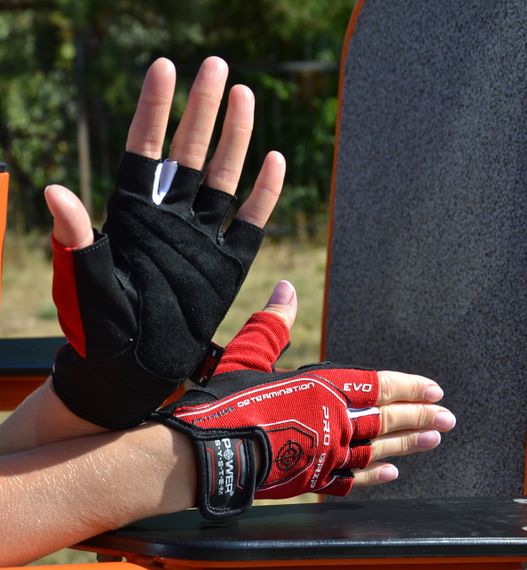 Рукавички для фітнесу Power System PS-2250E Pro Grip EVO Red XL | Зображення 6