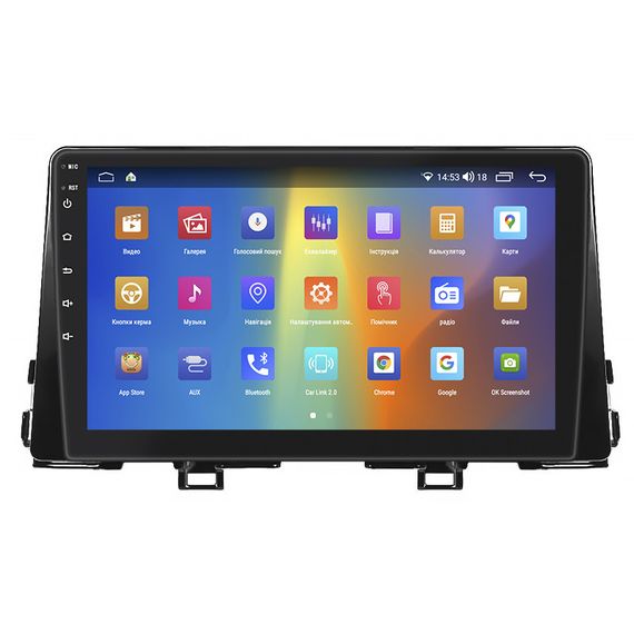 Штатная магнитола Lesko для Kia Picanto III 2017-2021 экран 9" 4/64Gb CarPlay 4G Wi-Fi GPS Prime Киа Пиканто | Зображення 1