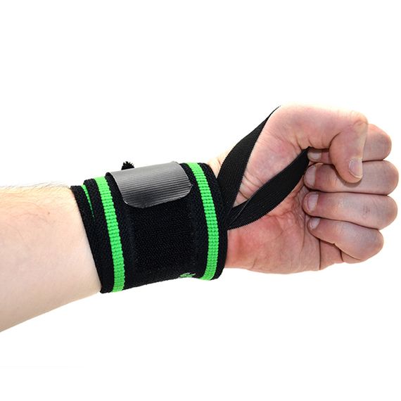 Кистьові бинти MadMax MFA-298 Wrist Wraps 18" Black/Green  (пара) | Зображення 7