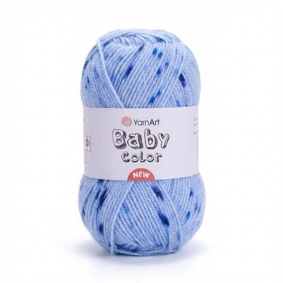 Пряжа YarnArt Baby Color (Ярнарт Бебі Колор) № 207, акрил, 50 г / 150 м,  дитяча нитки для в'язання