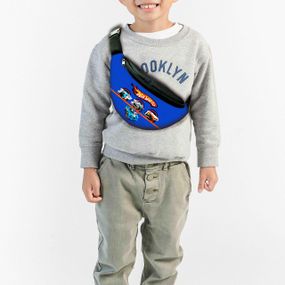 Сумка-бананка дитяча Хот Вілс "Hot Wheels" з принтом, 32х15см, сумка для хлопчика через плече (00160)